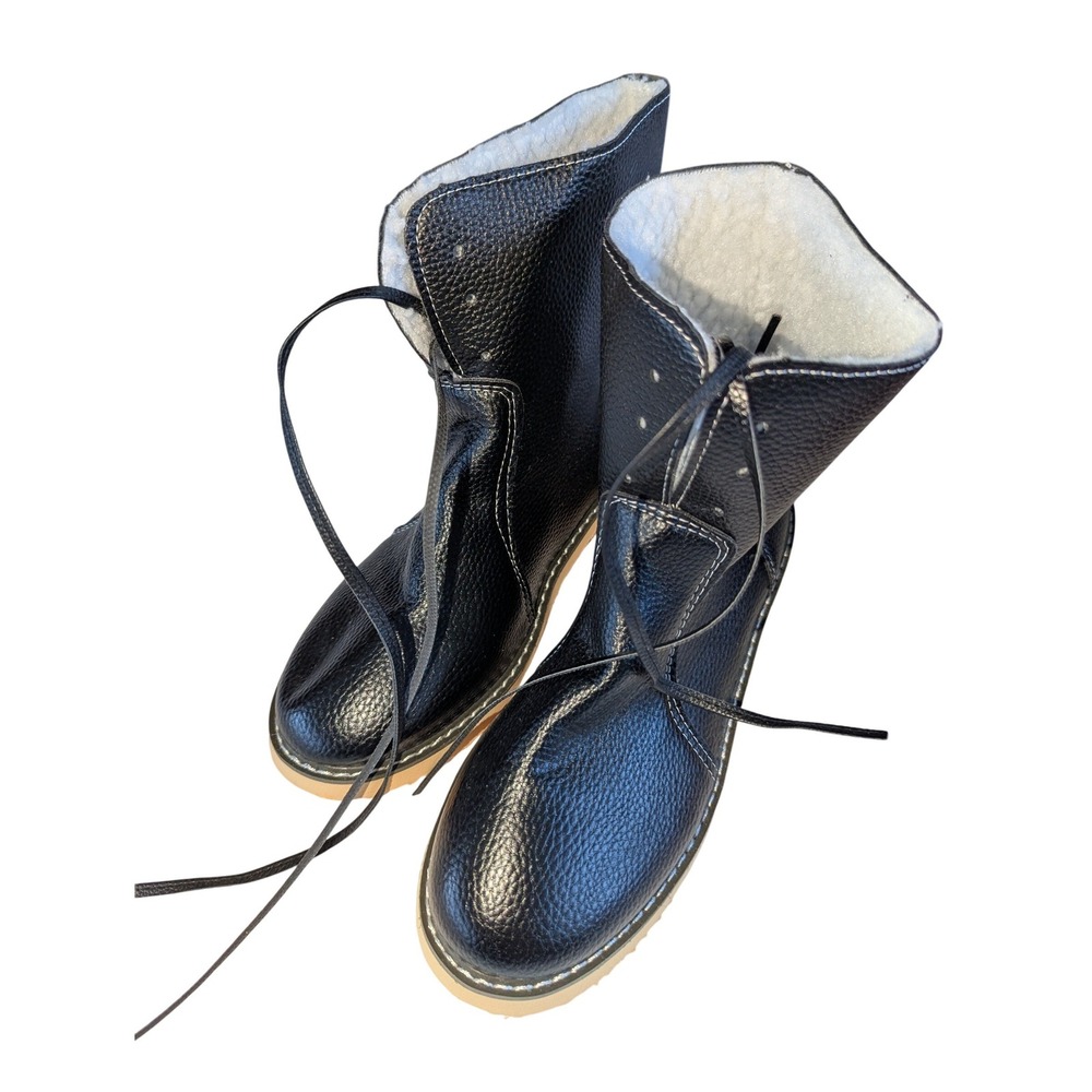 Brand New 3 Pairs of Shoes Faux Leather Low Top Platform Sneakers Boots Womens 8 - Picture 7 of 9